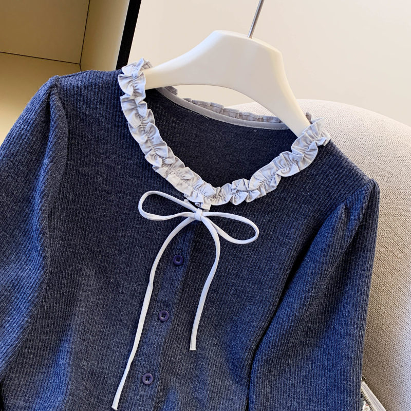 Show young college style niche long sleeve shirt for women