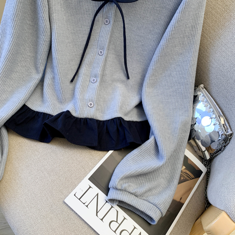 Show young college style niche long sleeve shirt for women