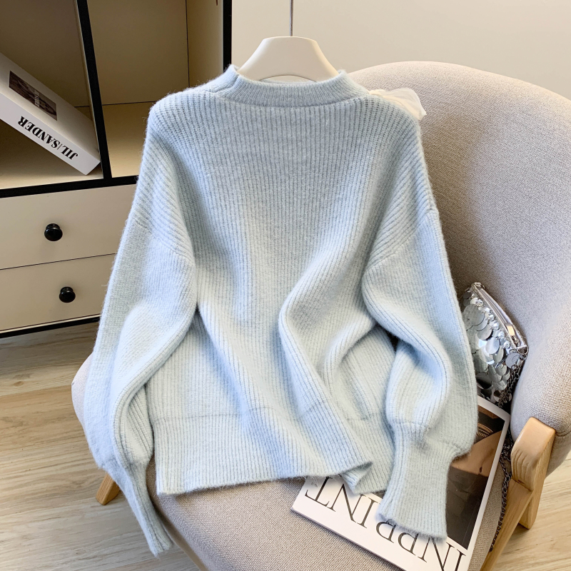 Hollow stereoscopic France style niche sweater