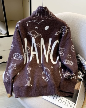 Plus velvet bottoming shirt loose sweater for women