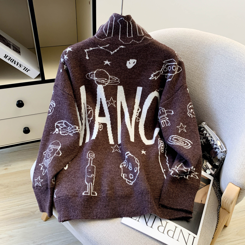 Plus velvet bottoming shirt loose sweater for women