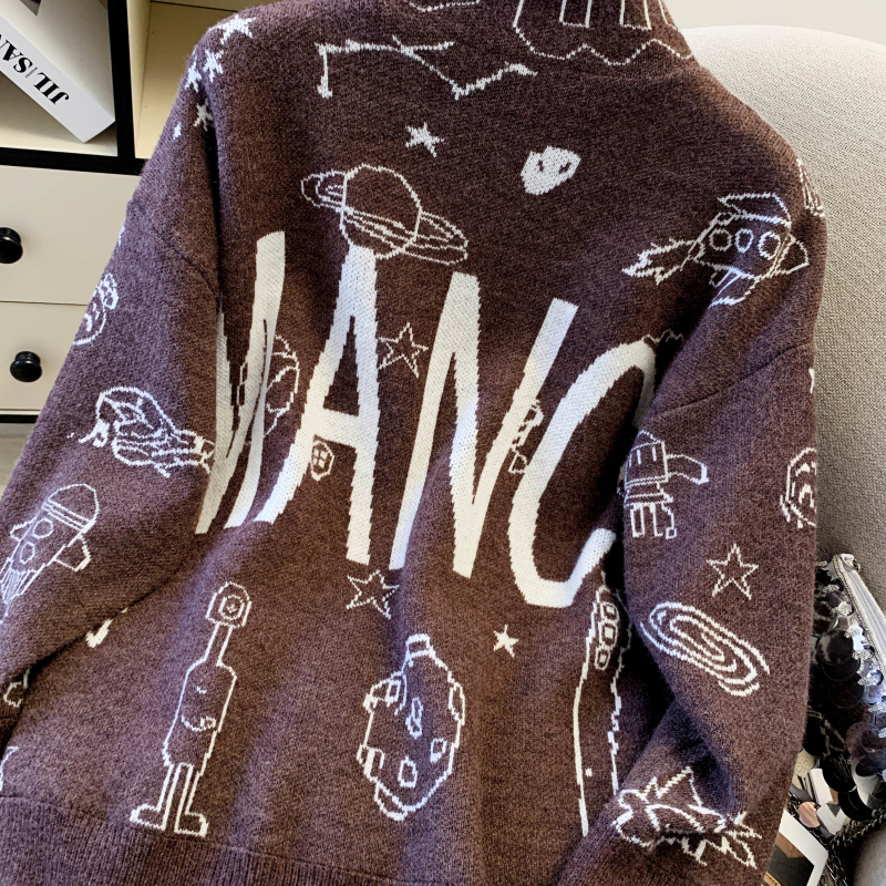 Plus velvet bottoming shirt loose sweater for women