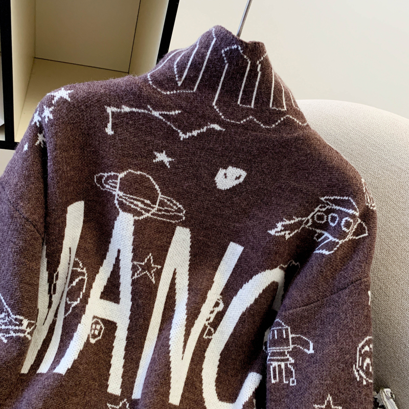 Plus velvet bottoming shirt loose sweater for women