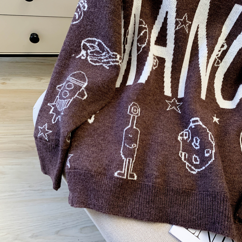 Plus velvet bottoming shirt loose sweater for women