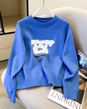 Autumn and winter puppy tops knitted sweater for women