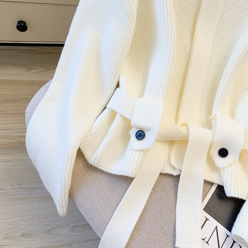 Cstand collar sweater temperament cardigan for women