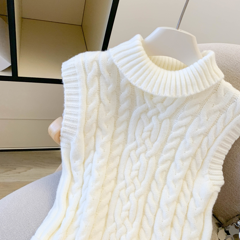 Collocation temperament waistcoat grain slim belt