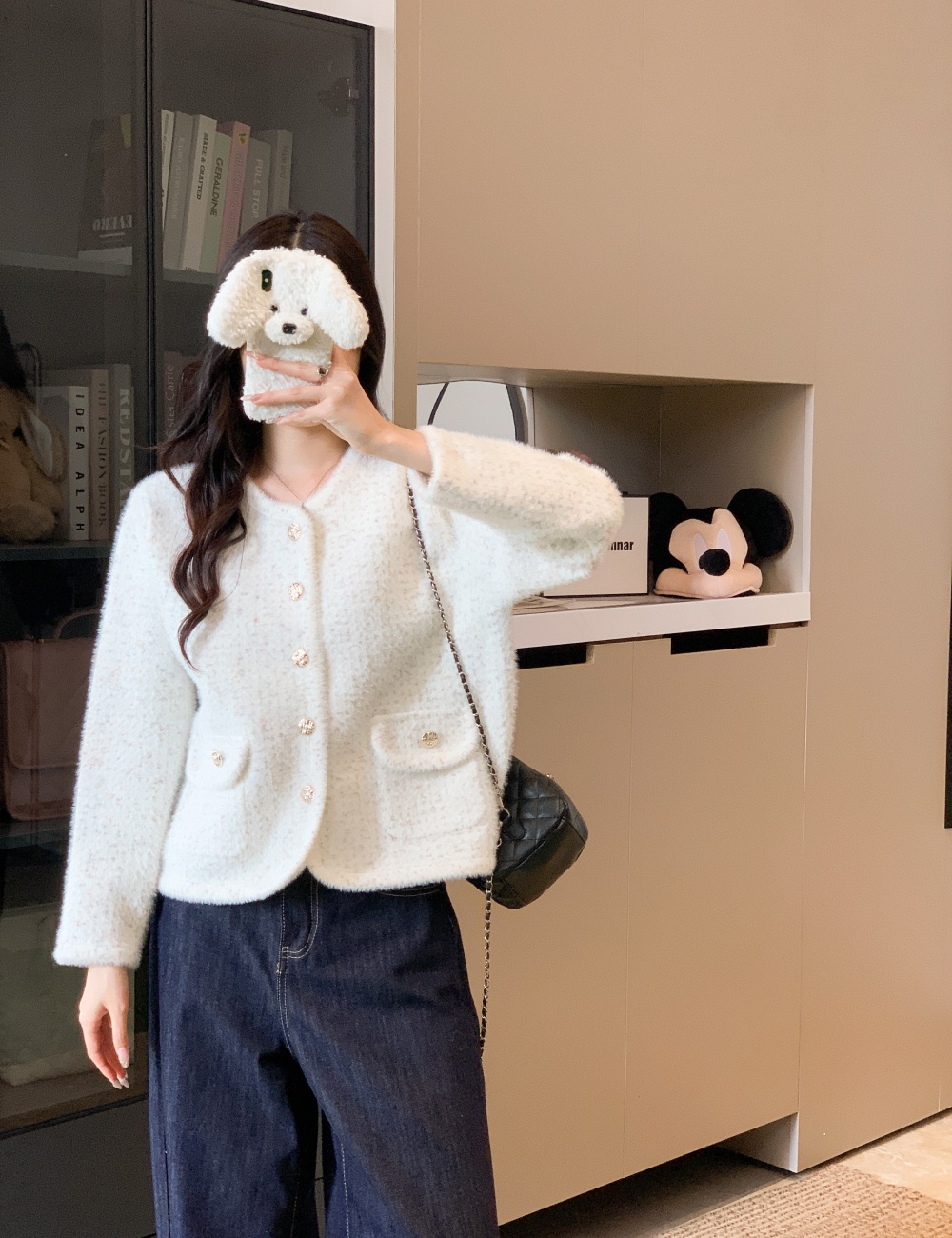 Chanelstyle coat tops for women