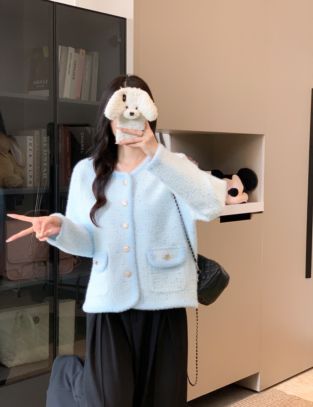 Chanelstyle coat tops for women