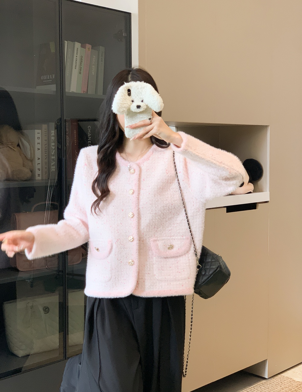 Chanelstyle coat tops for women