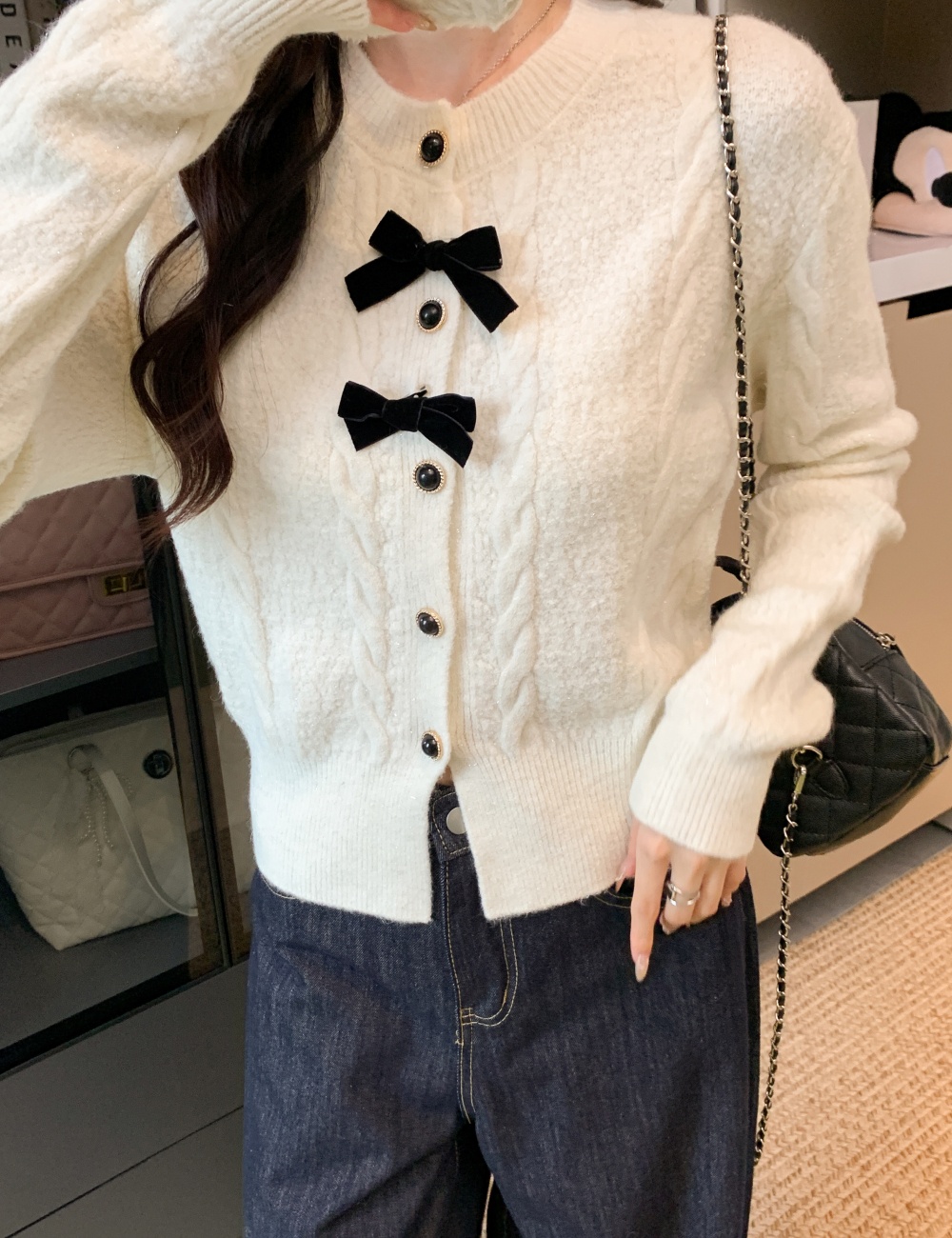 Temperament twist autumn and winter sweater for women