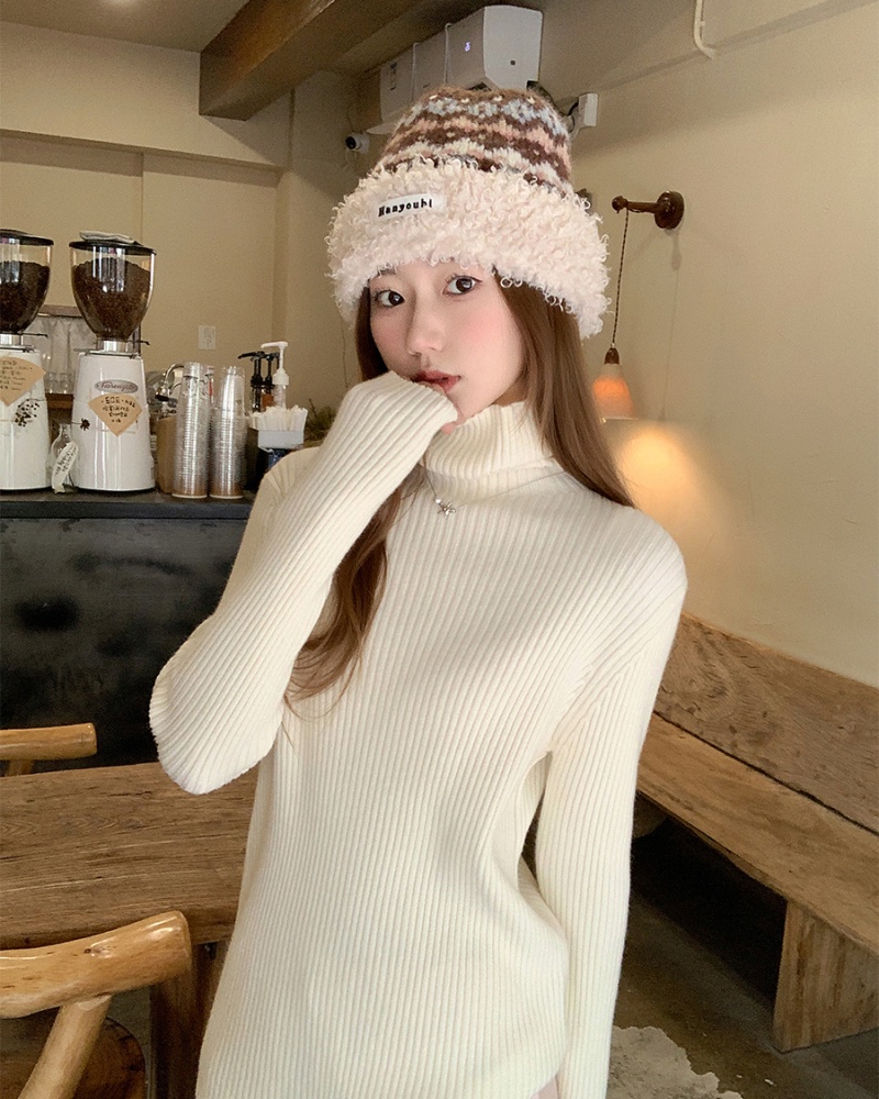 Autumn and winter sweater knitted bottoming shirt for women