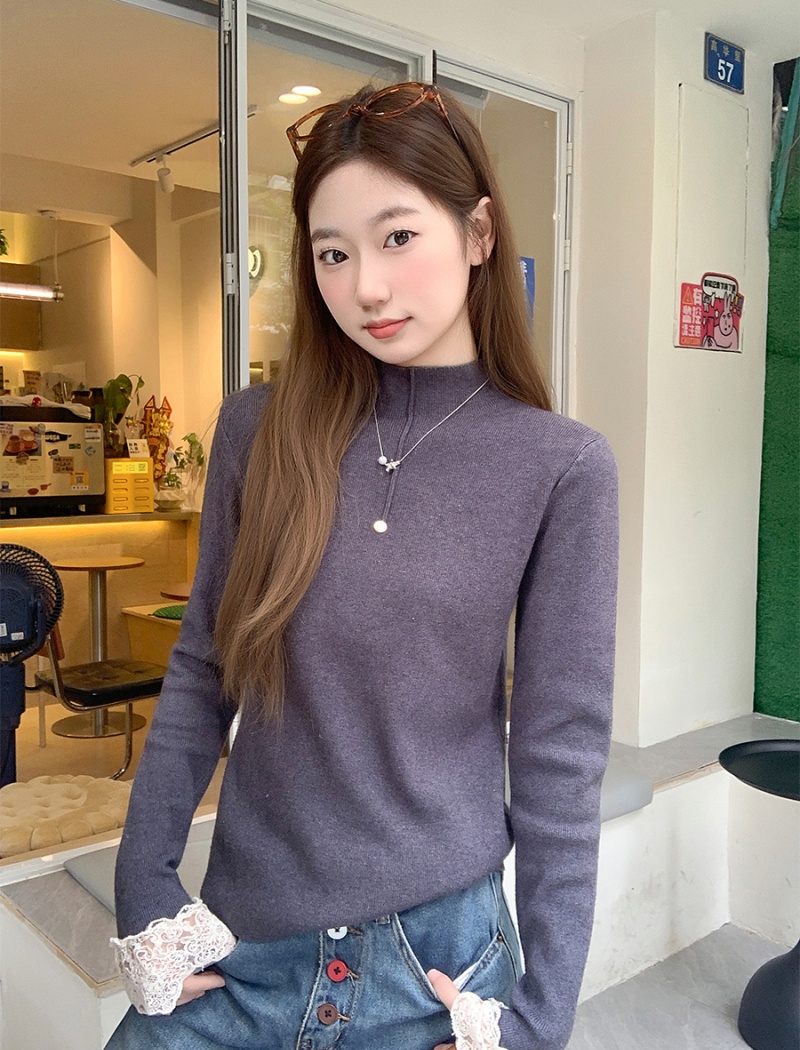 Slim tops autumn and winter sweater for women