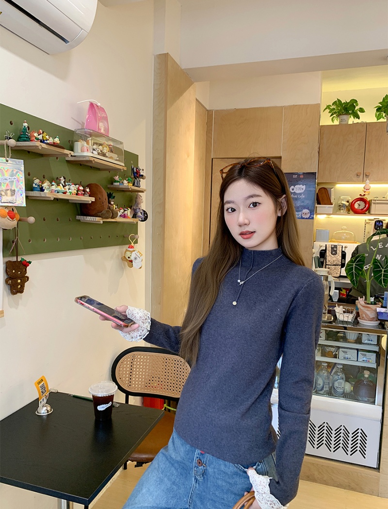 Slim tops autumn and winter sweater for women