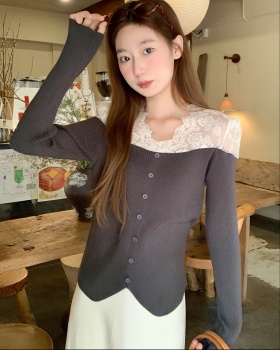 Autumn and winter tops France style bottoming shirt