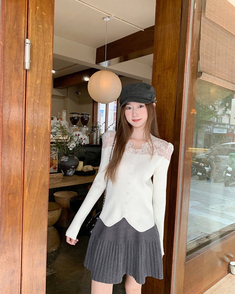 Autumn and winter tops France style bottoming shirt