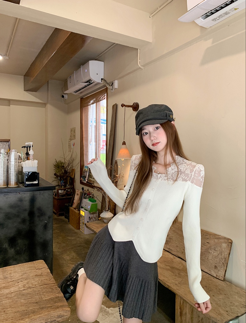 Autumn and winter tops France style bottoming shirt