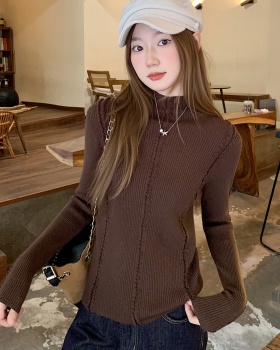 Inside the ride bottoming shirt burr sweater for women