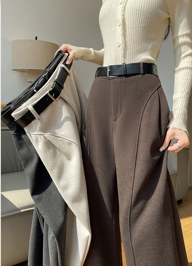 Sports wide leg pants autumn and winter pants for women