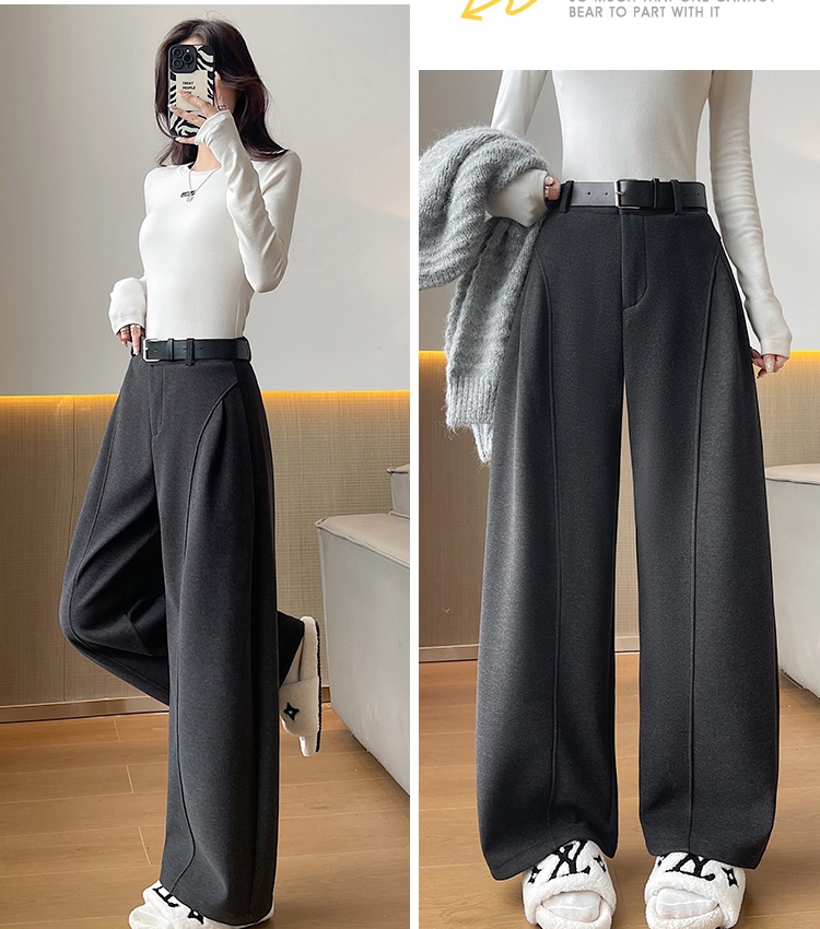 Sports wide leg pants autumn and winter pants for women