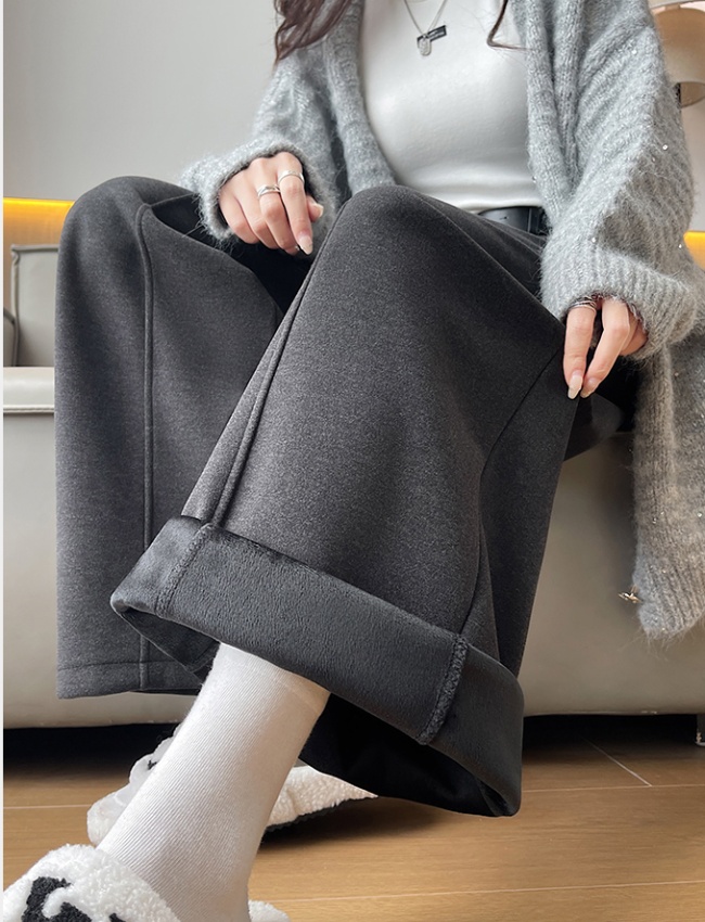 Sports wide leg pants autumn and winter pants for women