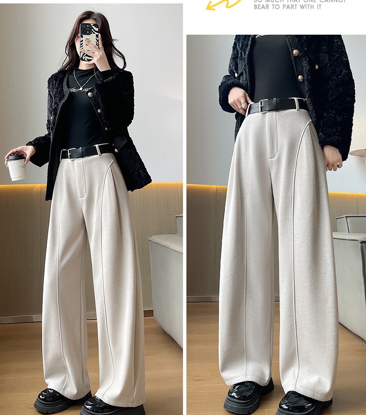Sports wide leg pants autumn and winter pants for women