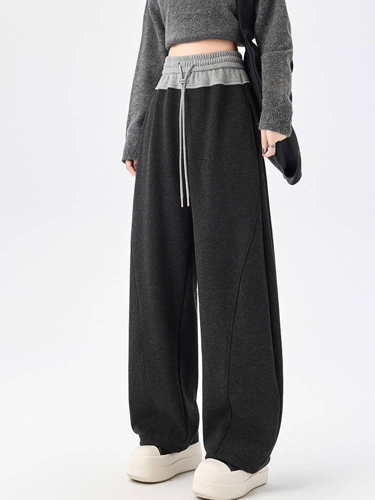 All-match straight casual pants cashmere pants for women