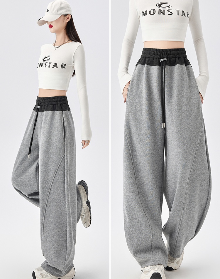 All-match straight casual pants cashmere pants for women