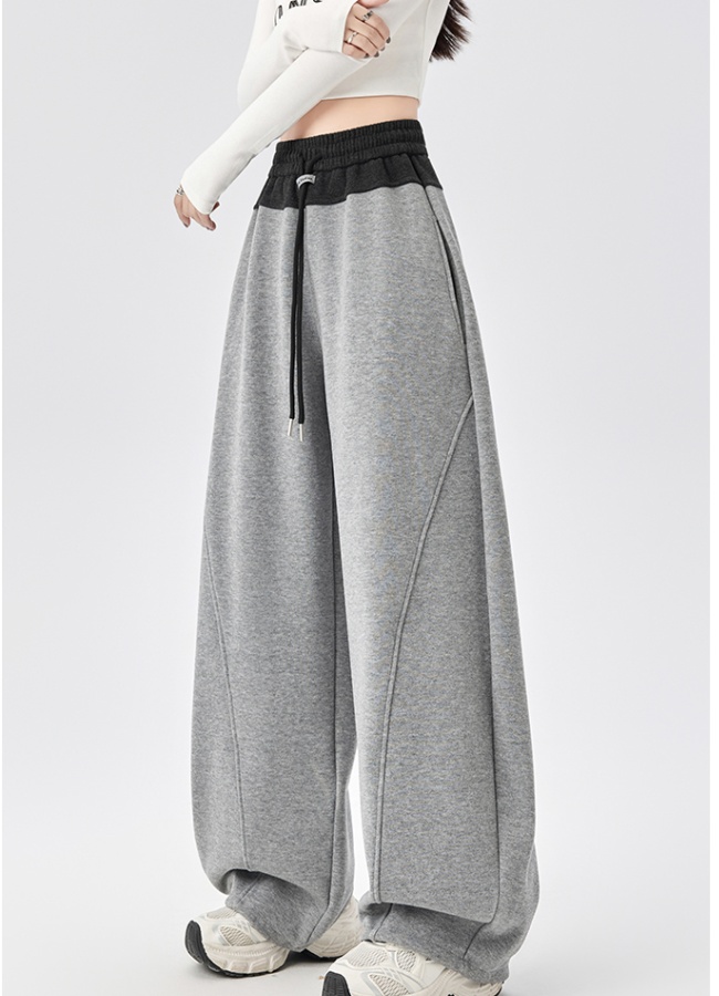 All-match straight casual pants cashmere pants for women