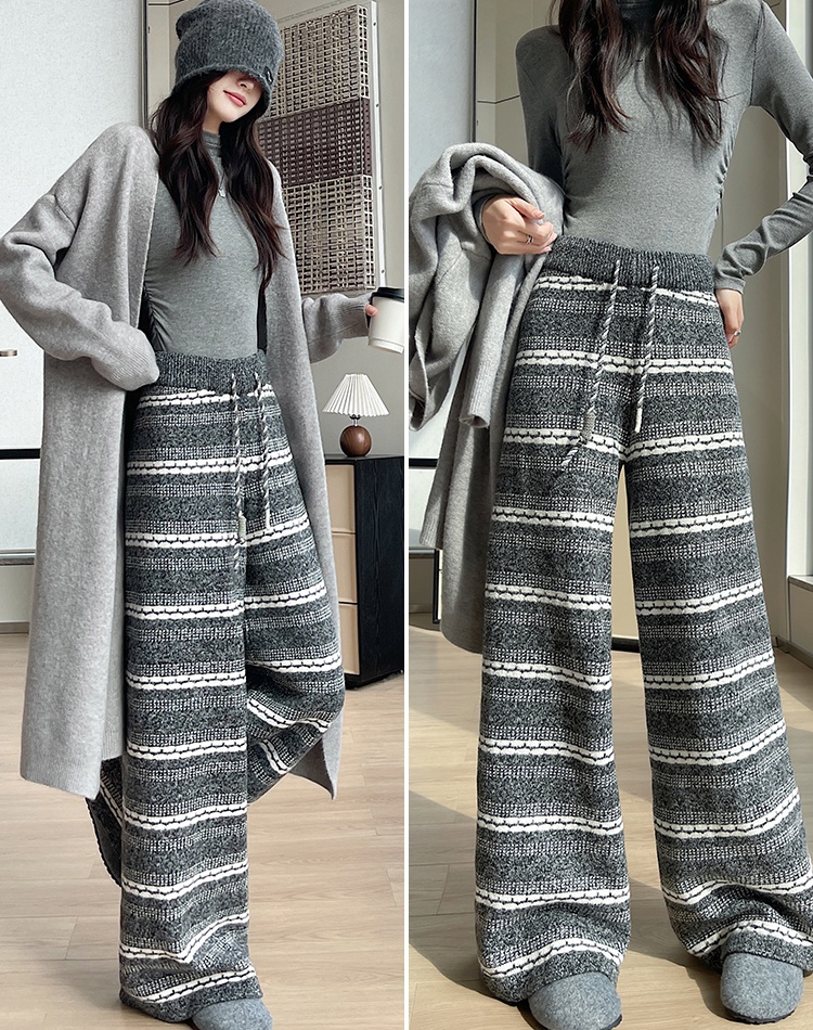 Lazy wide leg pants casual pants for women