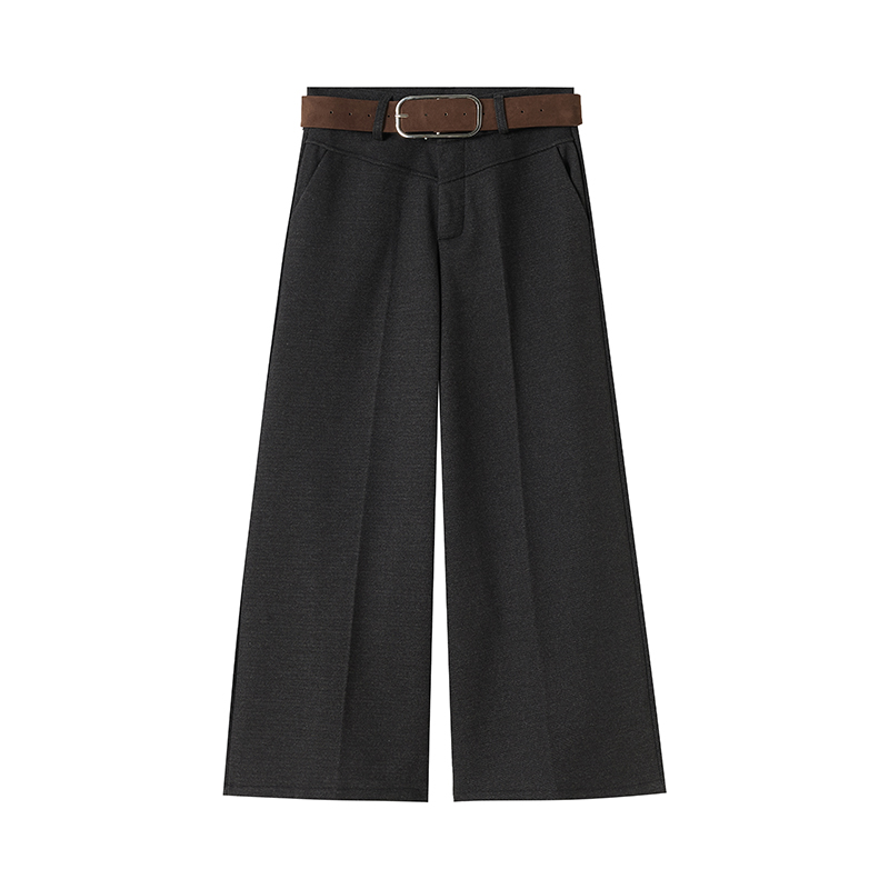All-match wide leg pants woolen suit pants for women