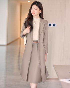 Korean style skirt windbreaker a set for women