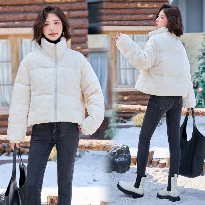 Cstand collar duck down short winter down coat