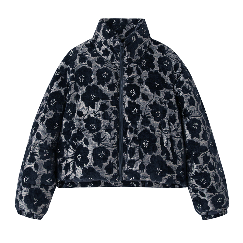 Cstand collar duck down short winter down coat