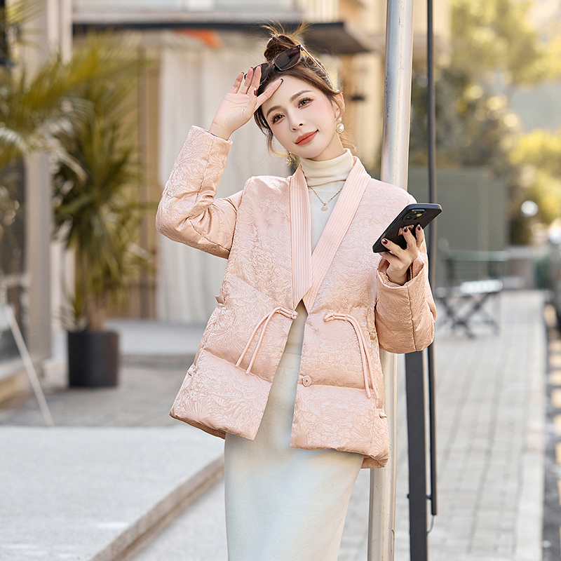 Chinese style duck down down coat winter coat for women