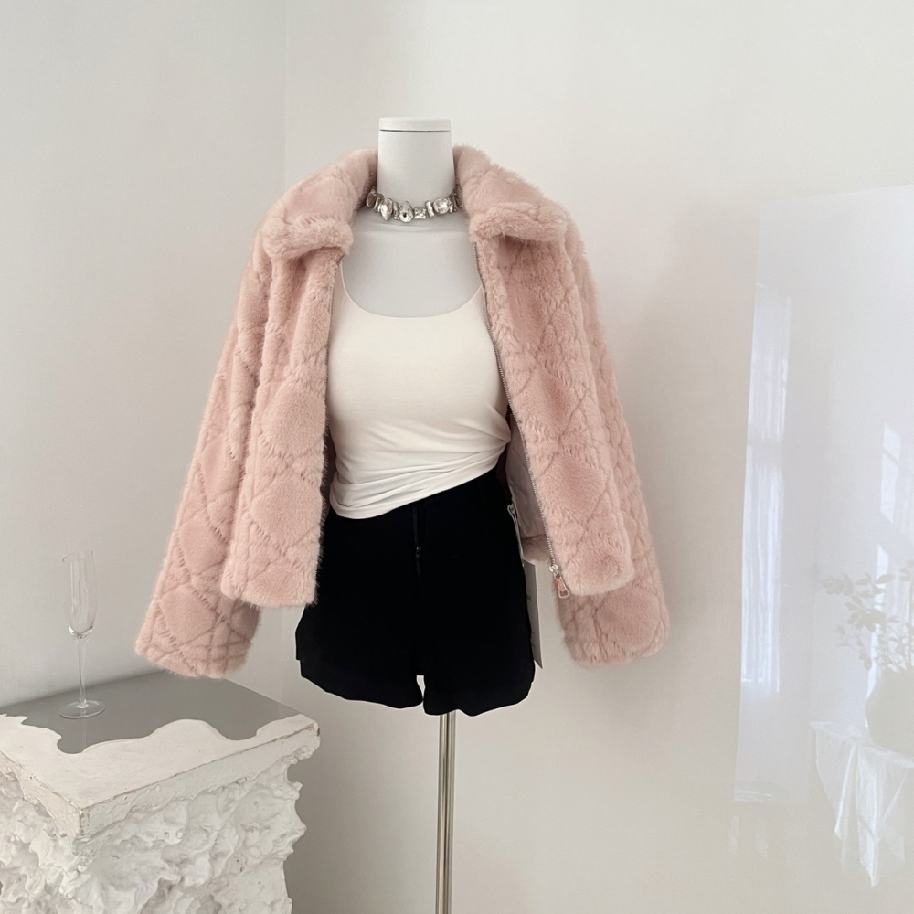 Thick plus cotton fur coat ladies jacket