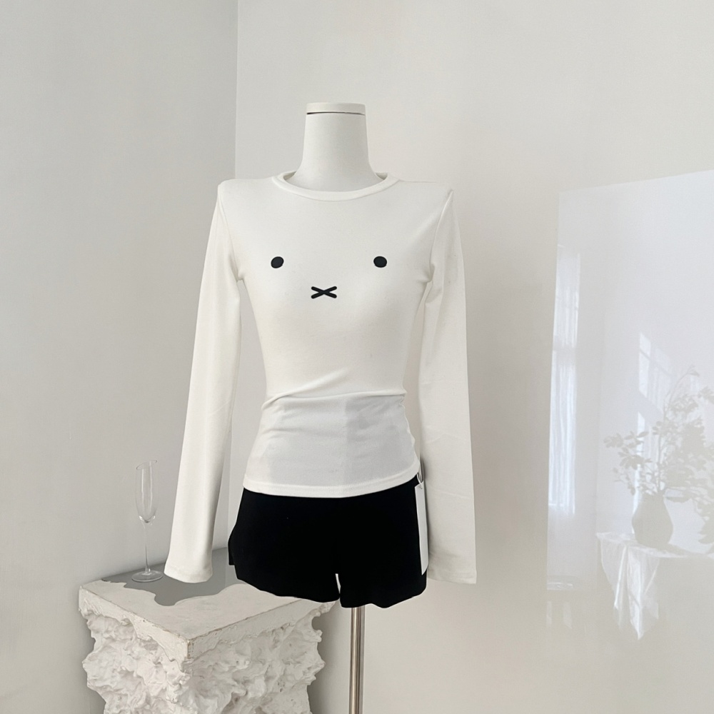 Long sleeve bottoming shirt slim T-shirt for women