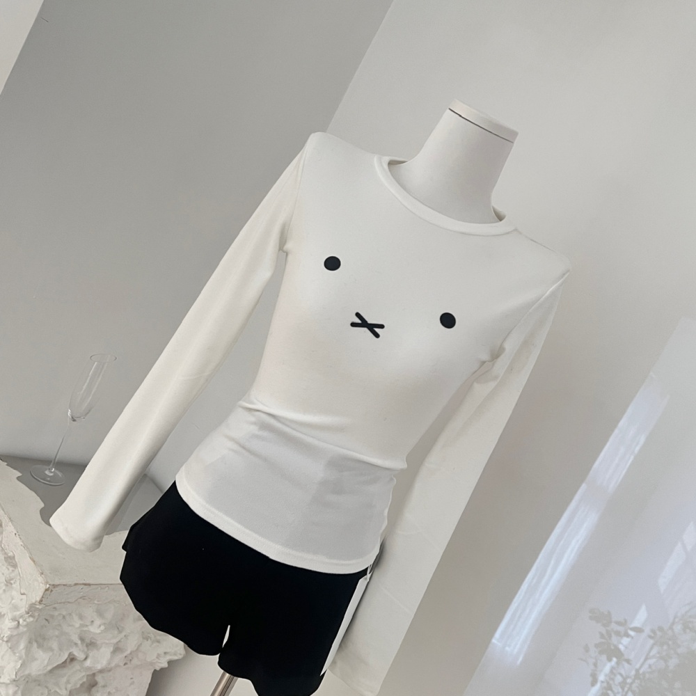 Long sleeve bottoming shirt slim T-shirt for women