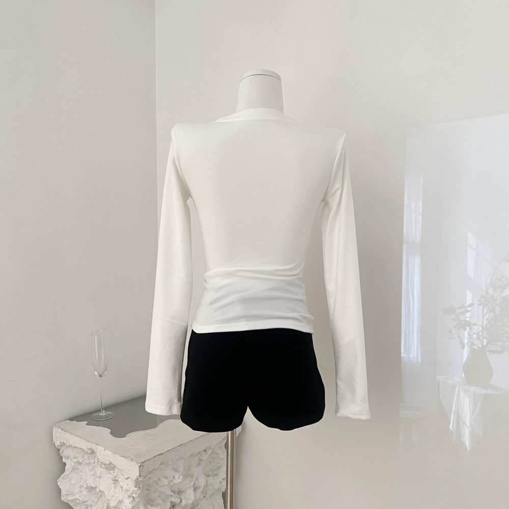 Long sleeve bottoming shirt slim T-shirt for women