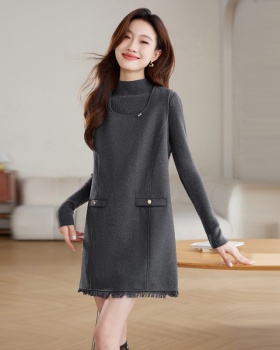 Fashion dress sleeveless vest 2pcs set for women