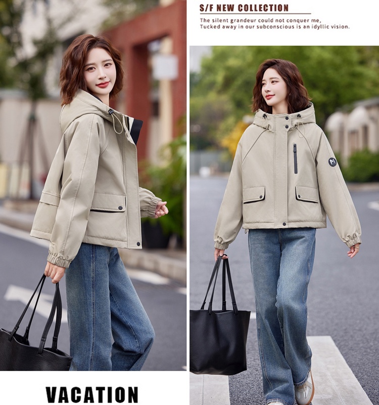 Fashion plus velvet cotton coat winter parka