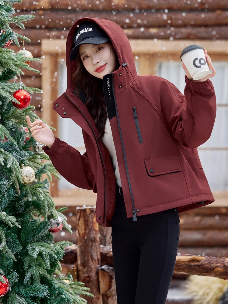 Fashion plus velvet cotton coat winter parka