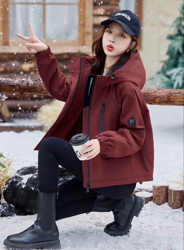 Fashion plus velvet cotton coat winter parka