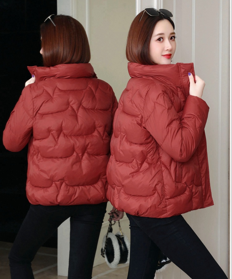 Loose winter fashion coat thick short cotton coat for women