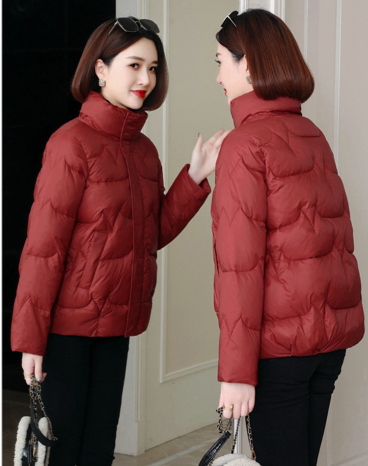 Loose winter fashion coat thick short cotton coat for women
