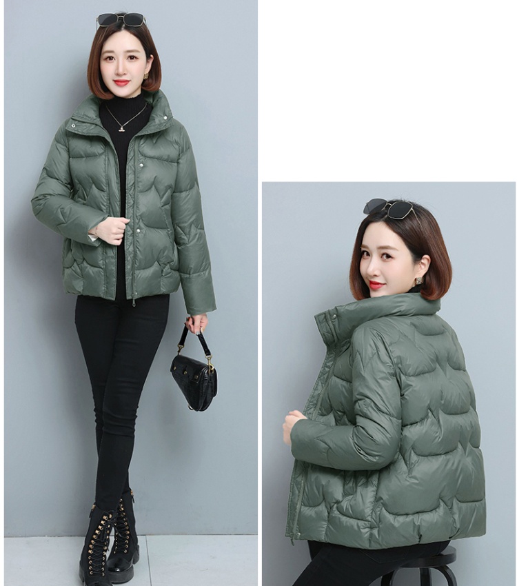 Loose winter fashion coat thick short cotton coat for women