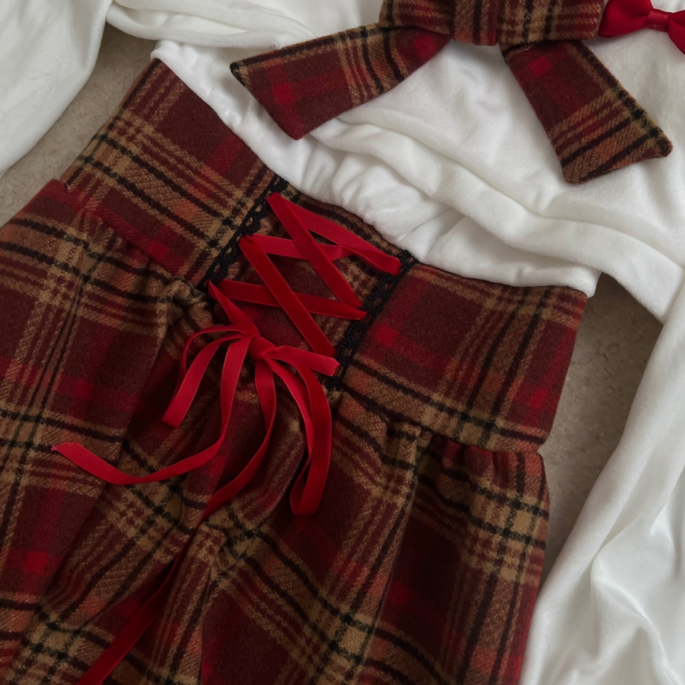 Sweet christmas lovely flat shoulder dress