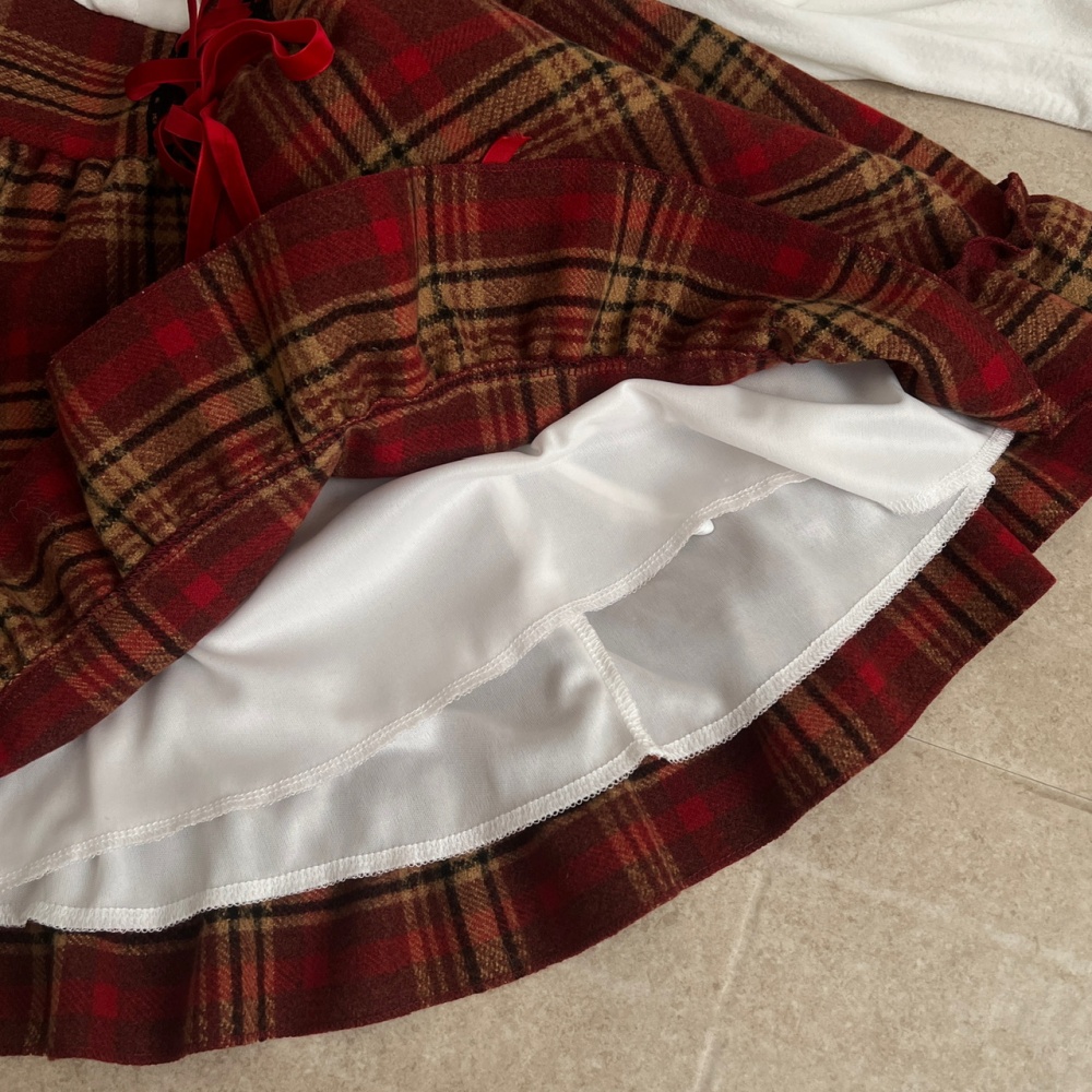 Sweet christmas lovely flat shoulder dress