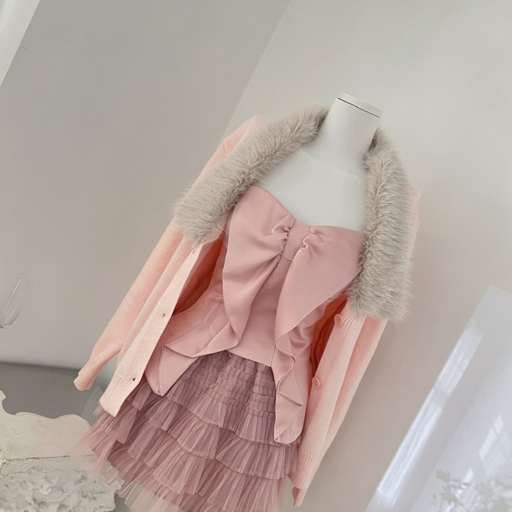 Show young skirt multilayer short skirt 3pcs set