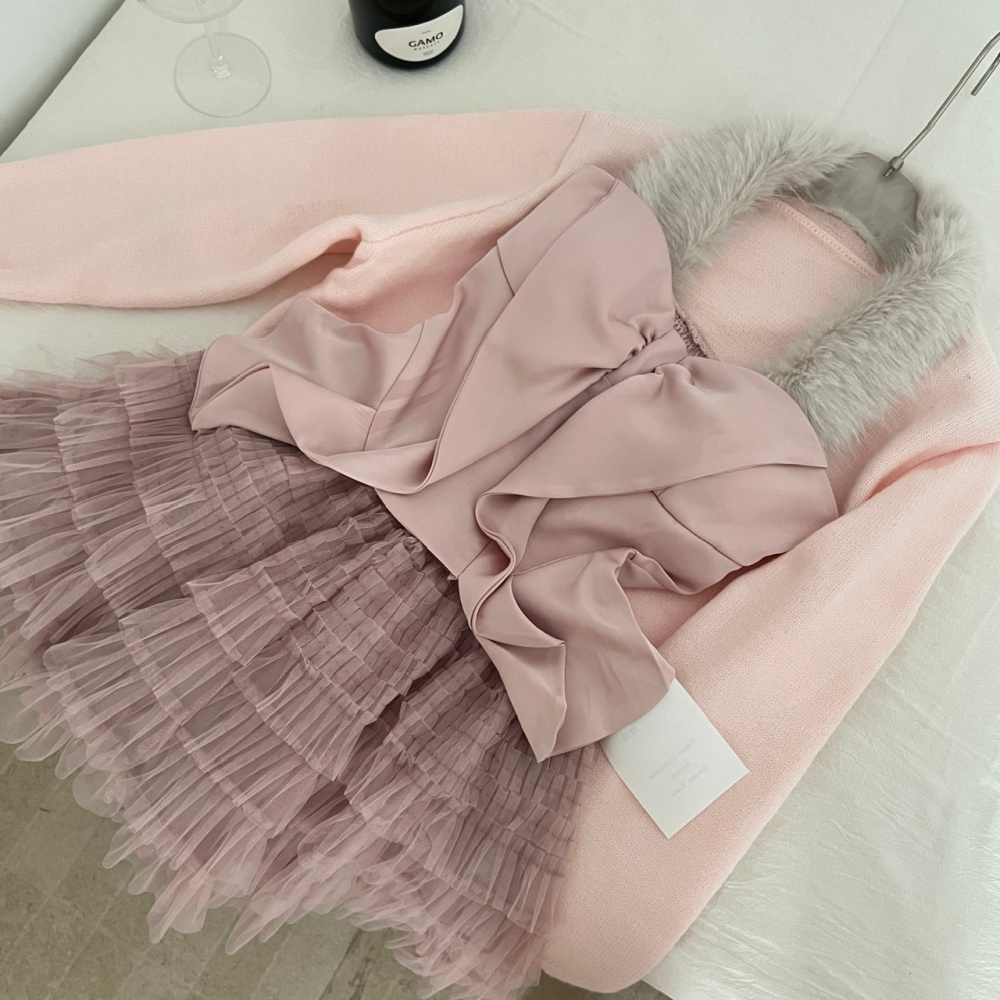 Show young skirt multilayer short skirt 3pcs set